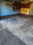Cracked garage floor requiring concrete lifting DMV.