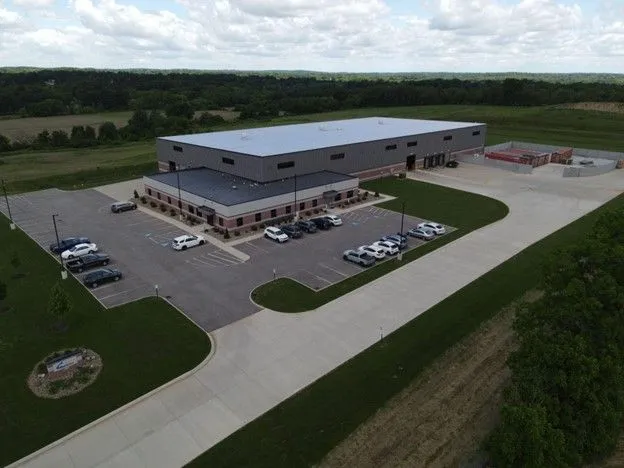 Aerial view of Petit Auto Wash Equipment facility