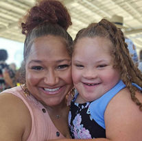 Access & Community Engagement Director, Brandy, and her daughter Bellamy