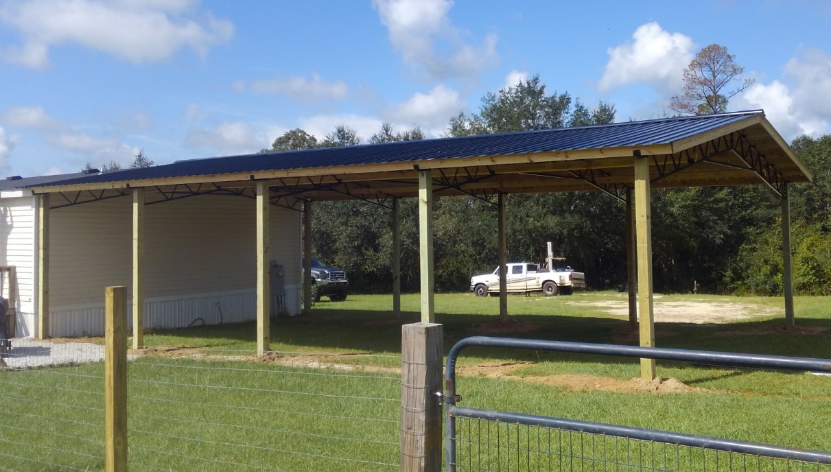 Photos Pole Barn Kits Florida Metal Trusses Backwood Buildings