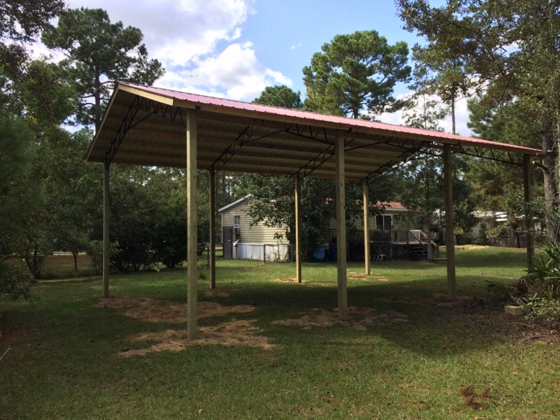 Photos Pole Barn Kits Florida Metal Trusses Backwood Buildings