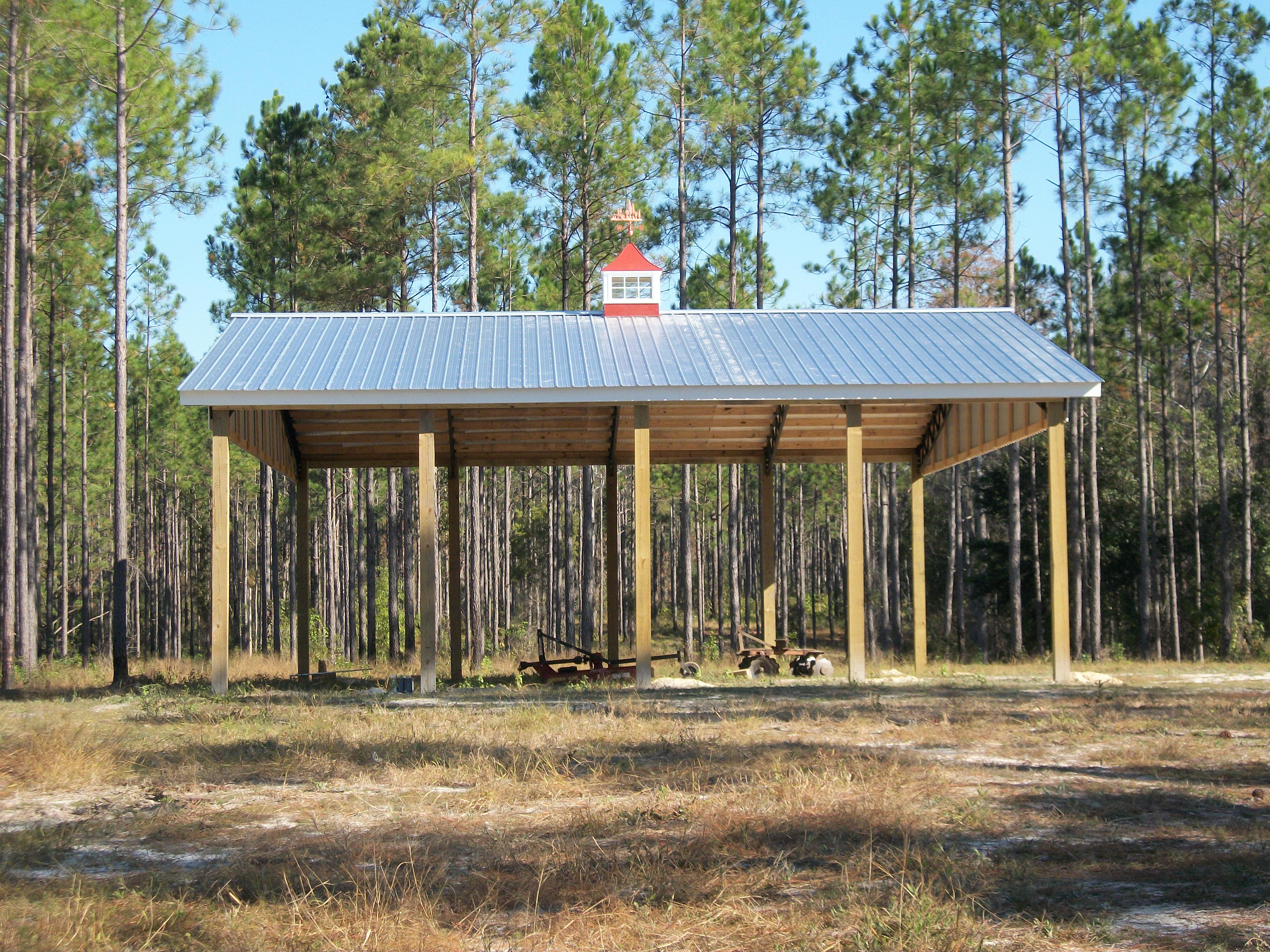 Pole Barn Kits Florida Metal Trusses Backwoods Buildings Pole Barn