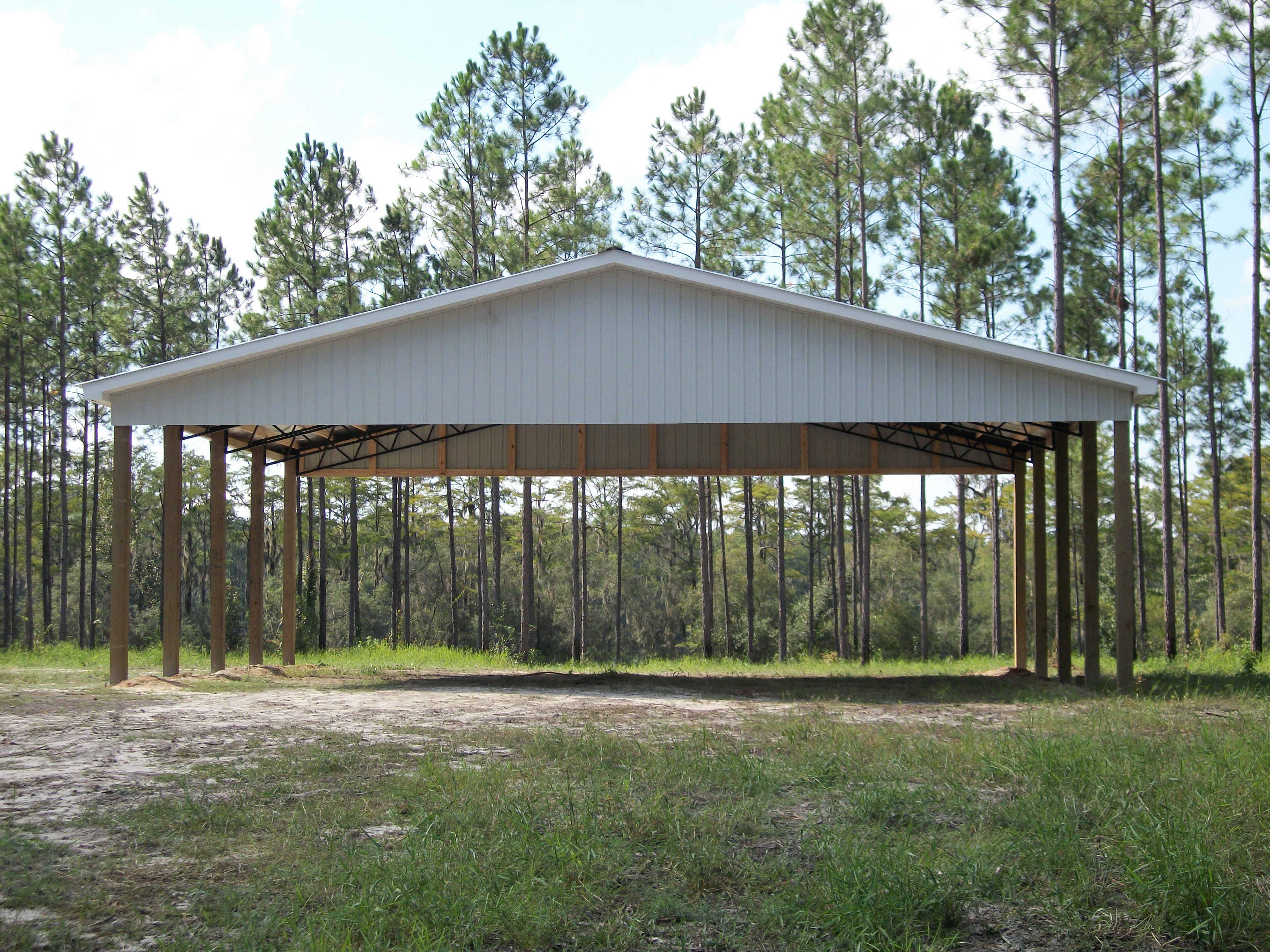 Photos Pole Barn Kits Florida Metal Trusses Backwood Buildings