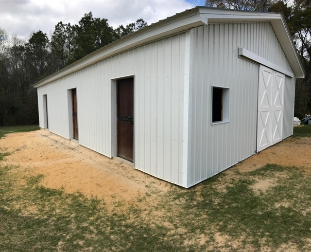 Photos Pole Barn Kits Florida Metal Trusses Backwood Buildings