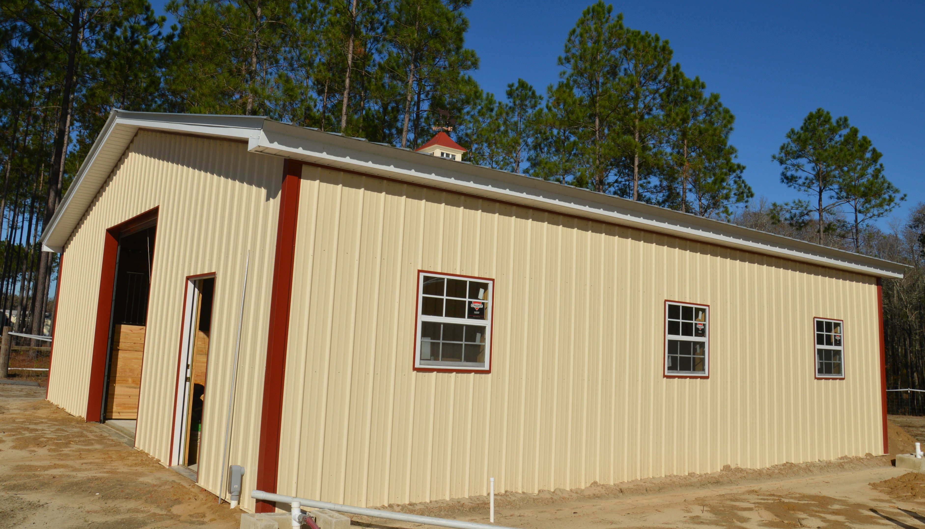 Pole Barn Kits Florida Metal Trusses Backwoods Buildings Pole Barn