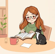 Girl in with journal, coffee, and a cat.jpg