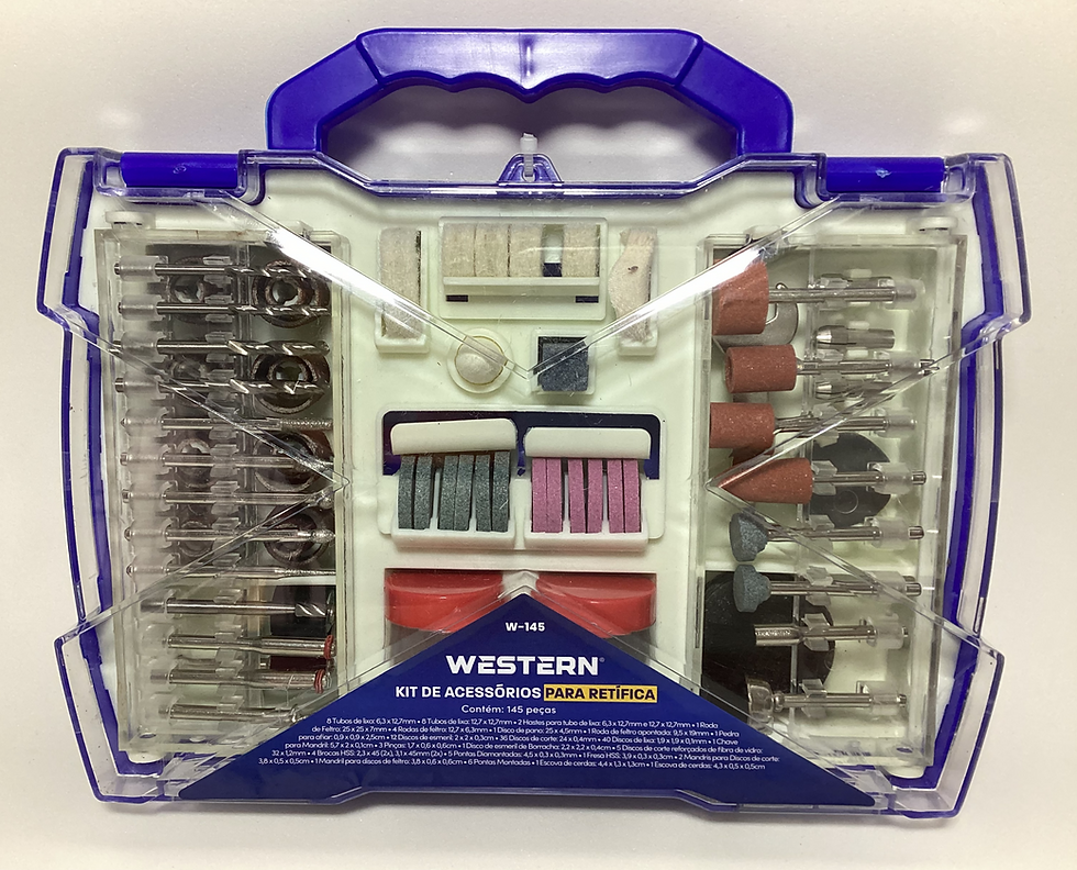 Kit de Acessórios para Retífica - 145 Peças - Western