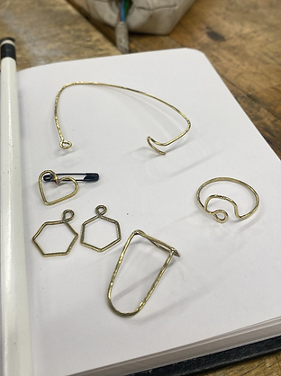 Brass jewellery accessories