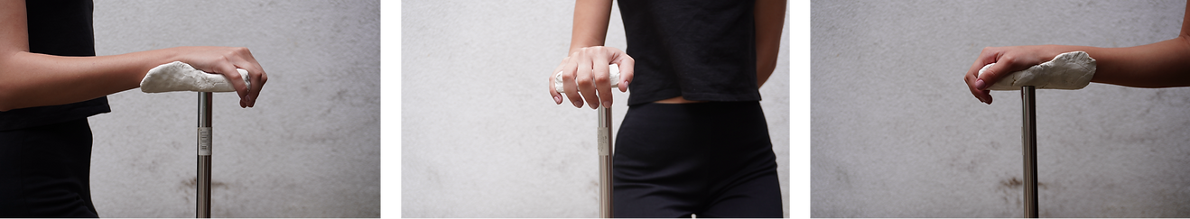 Images showcasing the design of a wrist rest as an alternative to a traditional hand rest.