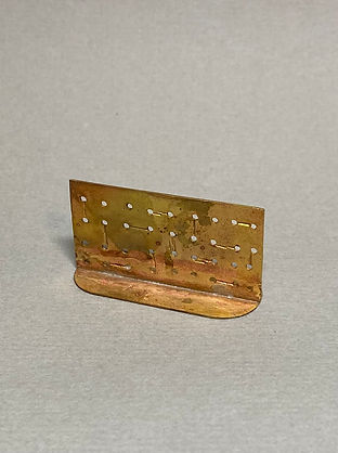 Brass practice plate drilling and soldering