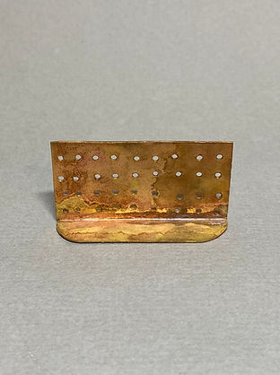 Brass practice plate drilling and soldering