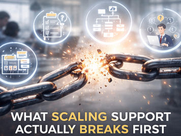 What Scaling Support Actually Breaks First
