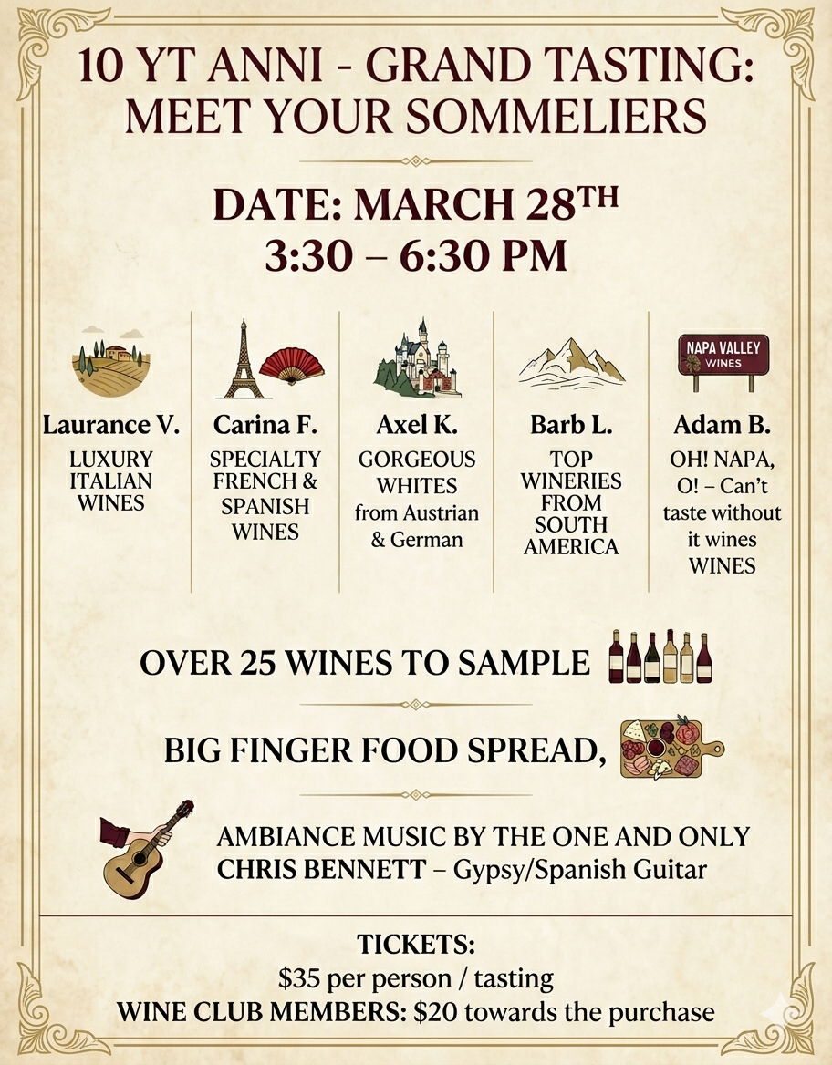 Celebrating 10 Years in Historic Downtown Apex: A Grand Tasting Anniversary Event