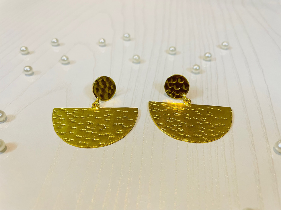 Thumbnail: HALF MOON DROP EARRINGS