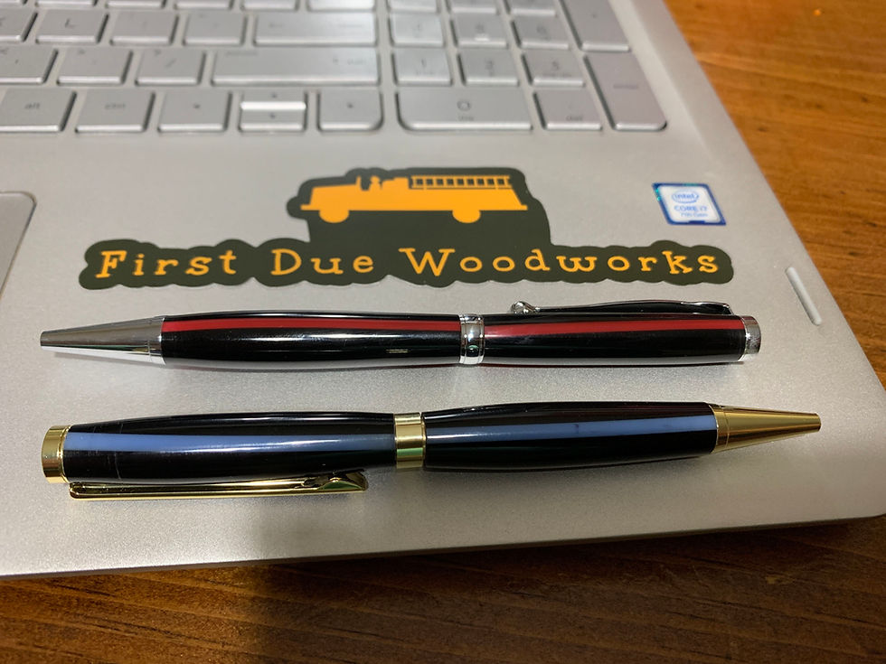 Thin Blue Line/Red Line Pen for our Fire and Police friends