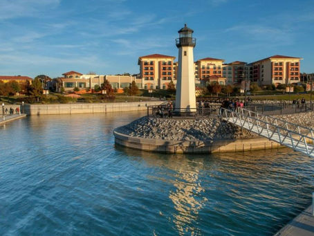 View of Lake Ray Hubbard and Rockwall Harbor.