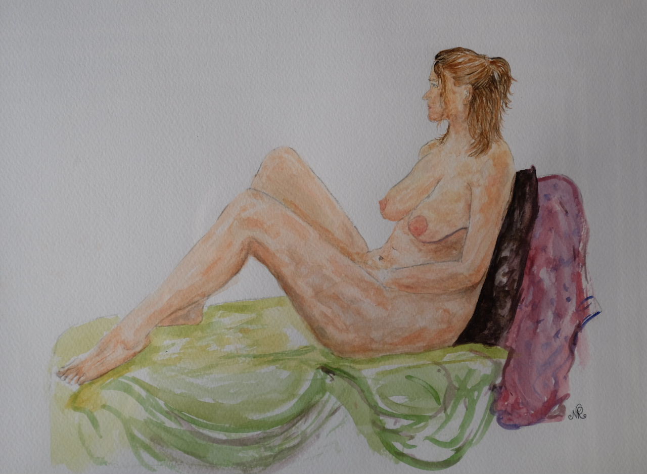 Female nude study