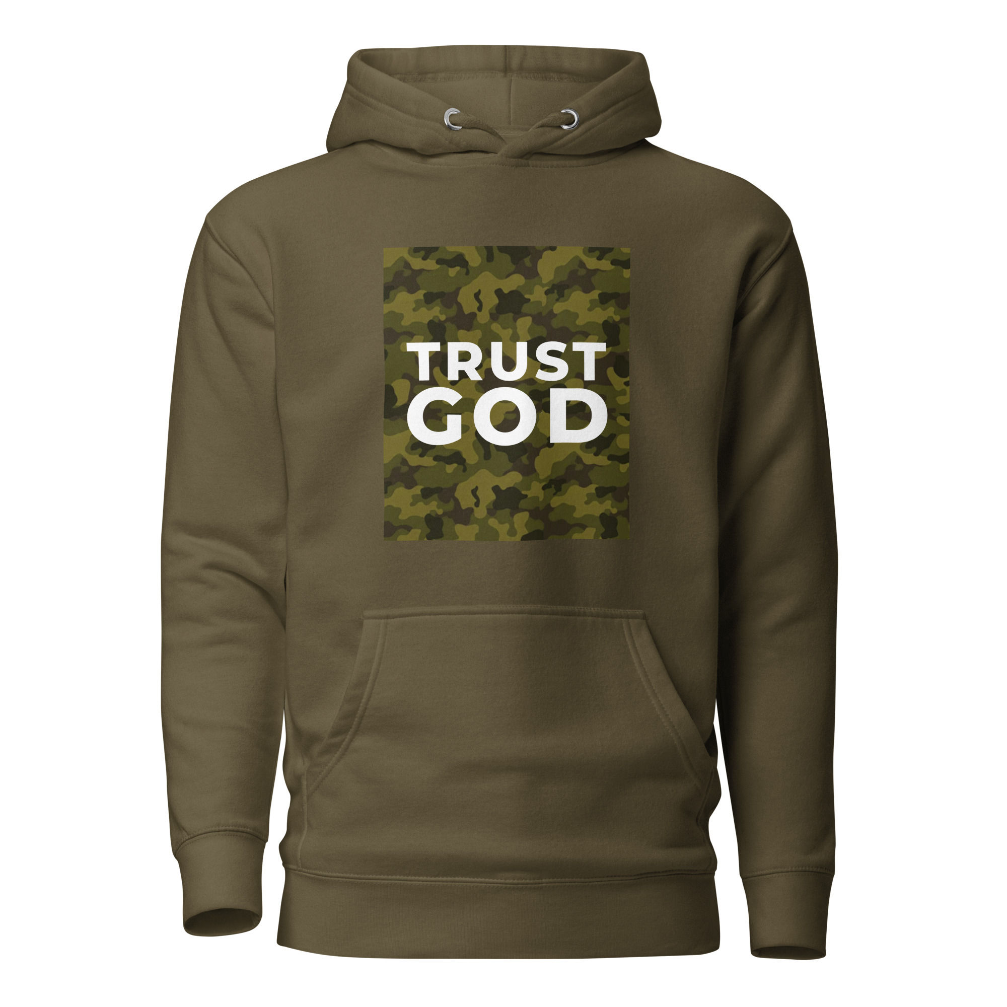 Trust God Camo Hoodie