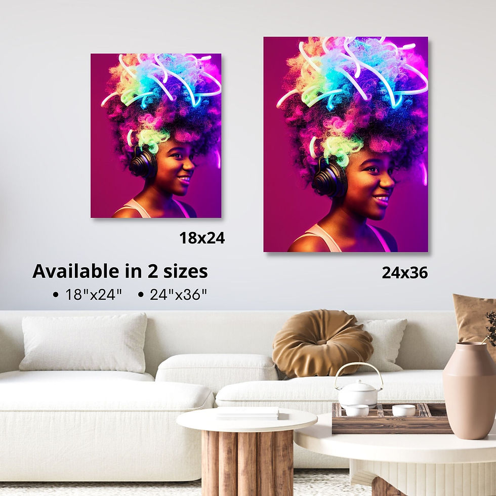 Thumbnail: Sounds Electric Fine Art Print on Canvas