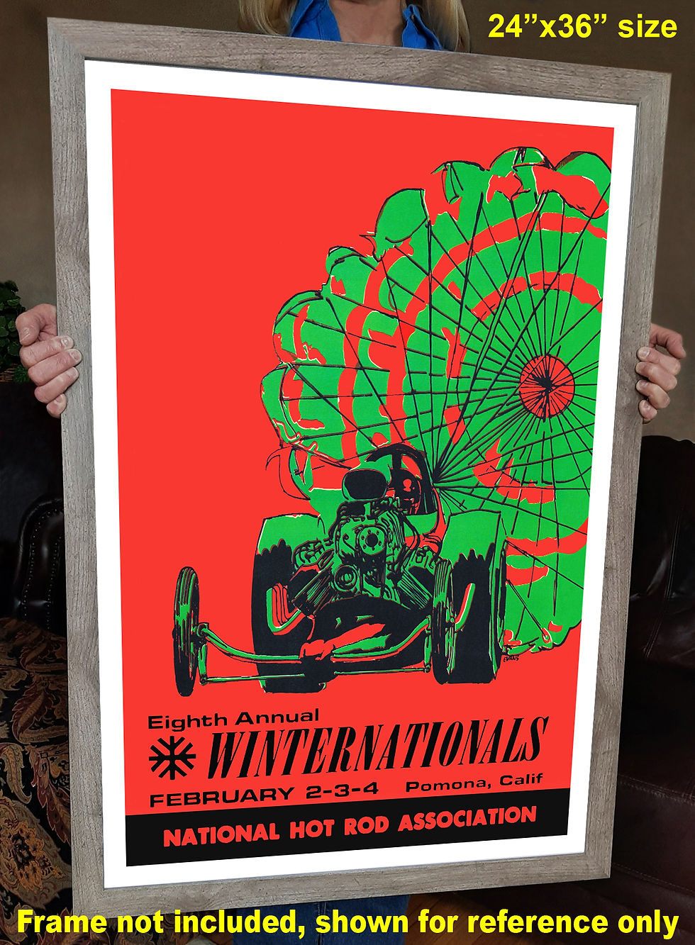 Thumbnail: 1968 NHRA 8th Annual Winternationals Pomona Ca. Advertising Poster