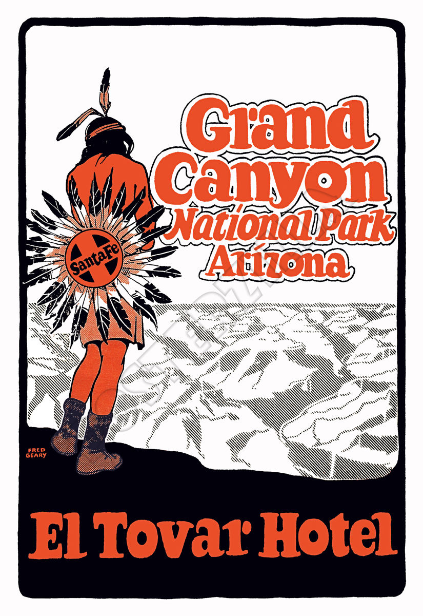 Santa Fe Railroad/Fred Harvey El Tovar poster image
