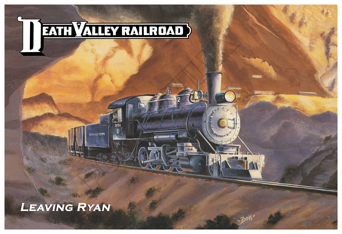 Death Valley Railroad - Leaving Ryan, Vintage Poster