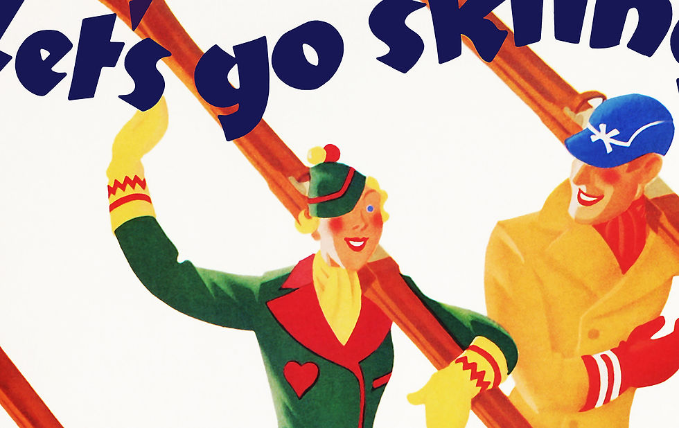 Thumbnail: Lets go skiing poster