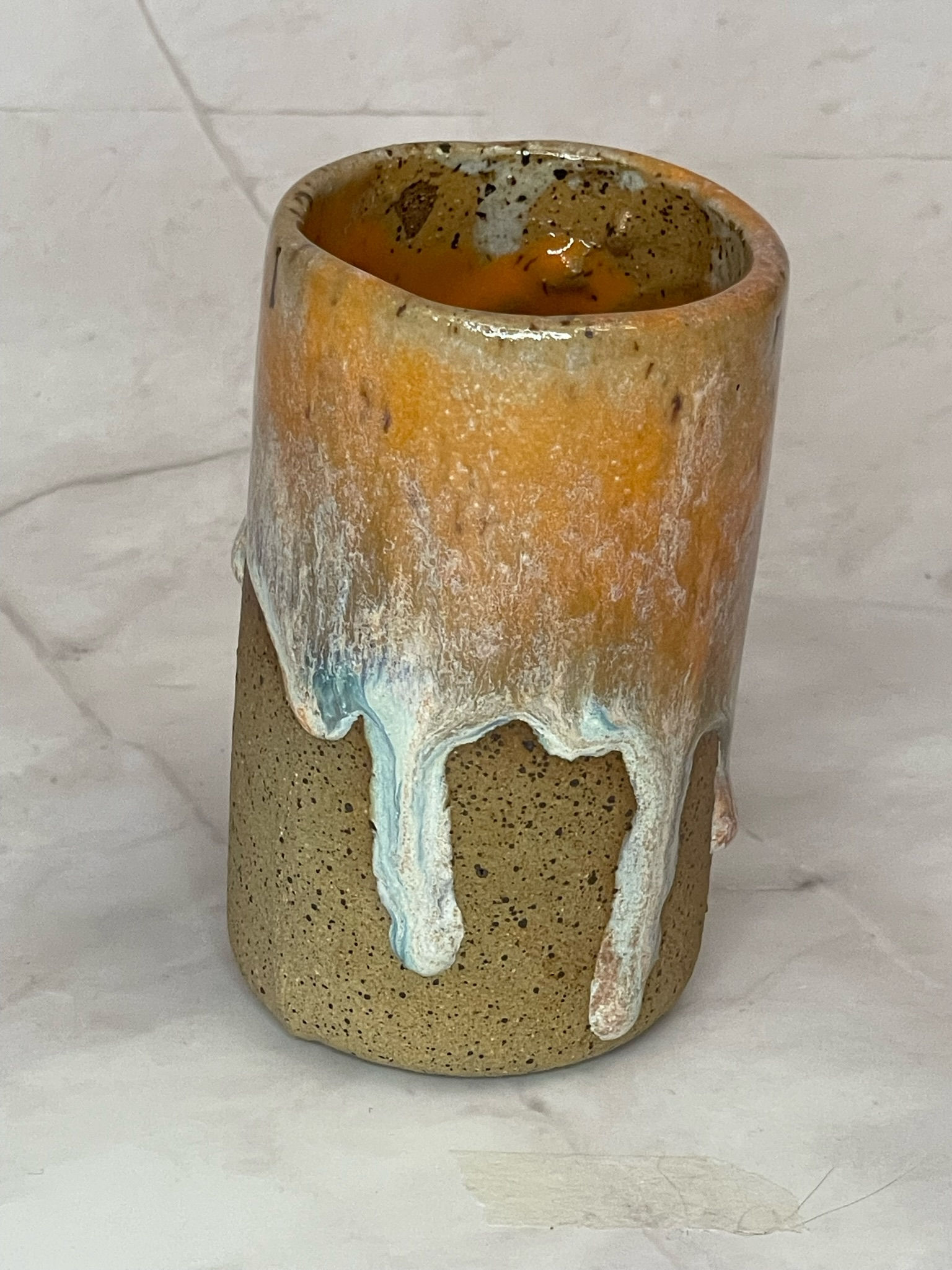 Orange/Blue Reactive Short Tumbler