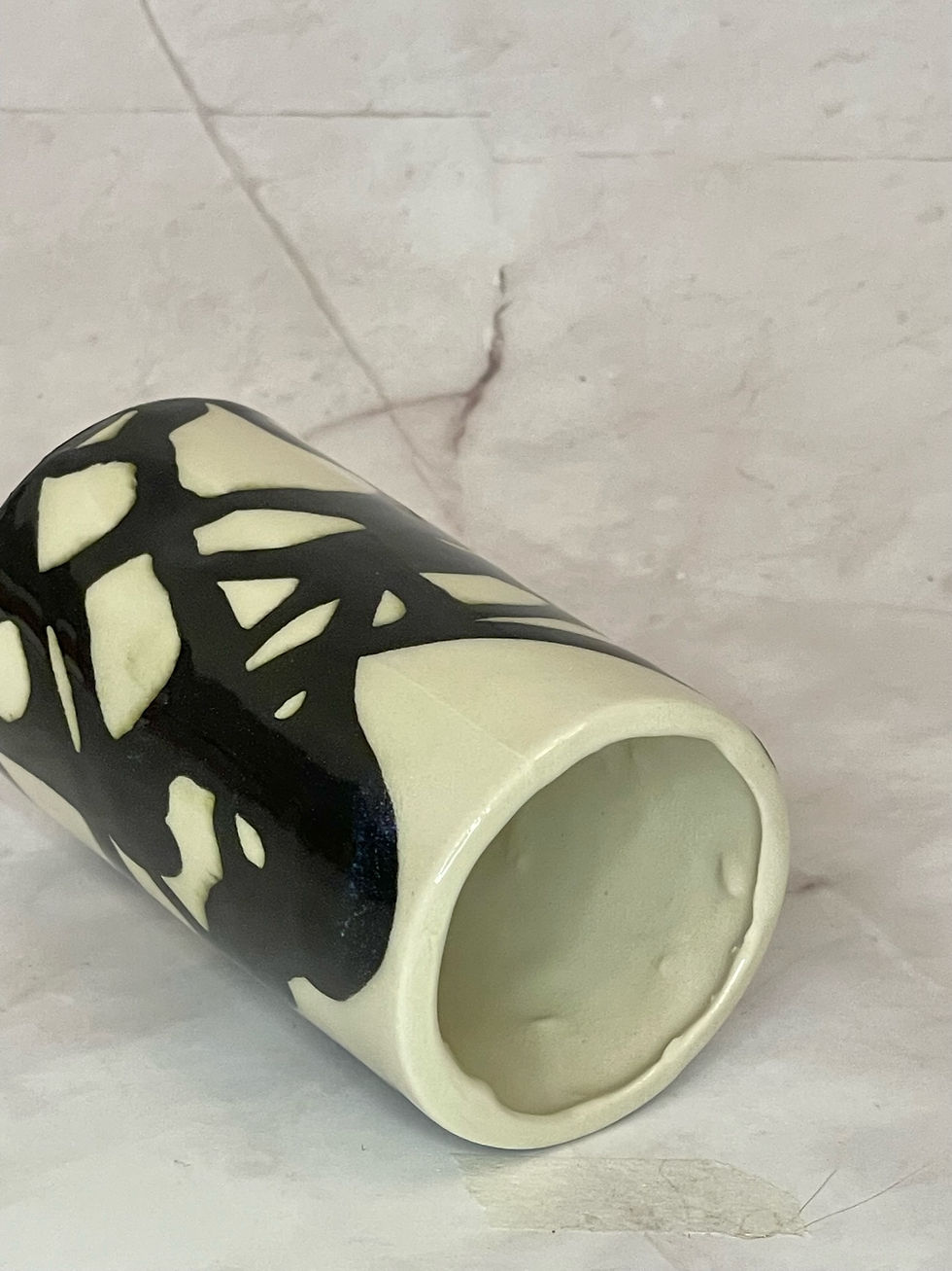 Thumbnail: Black/White Swirls Short Tumbler