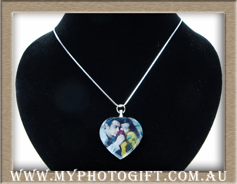 crystal heart jewelry printed