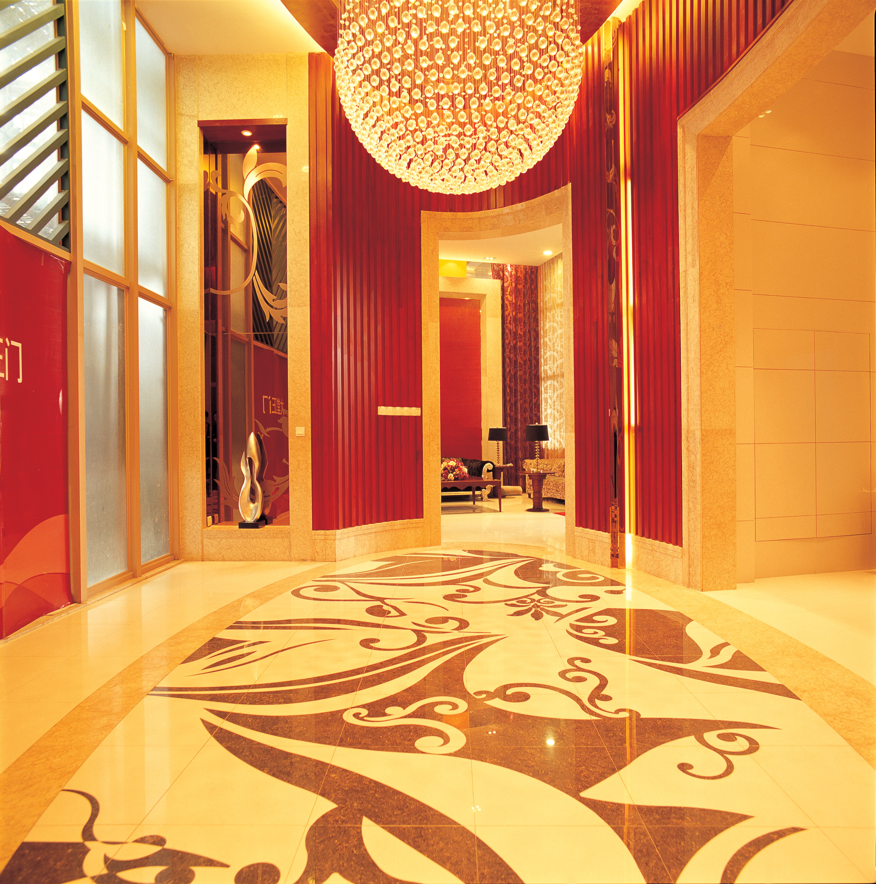 printed floor graphic pattern