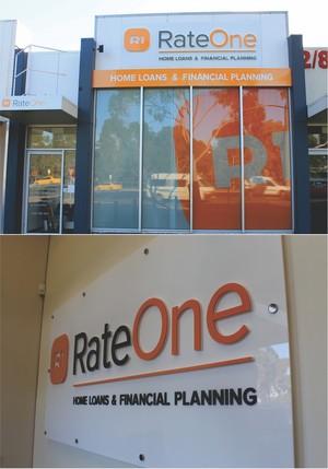 window and reception signage