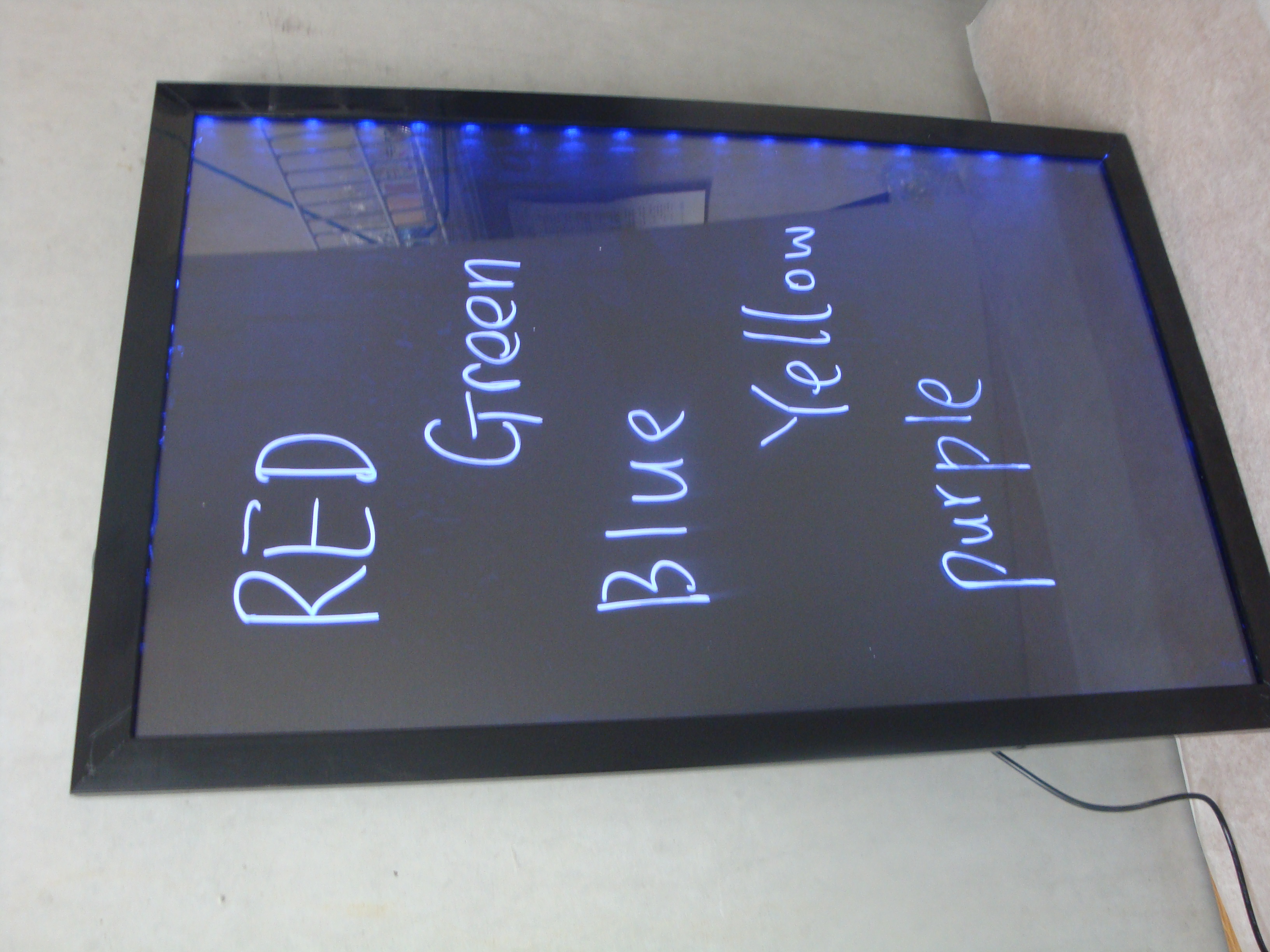 backlit neo menu board