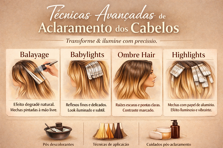 Técnicas Avançadas de Aclaramntos dos cabelos