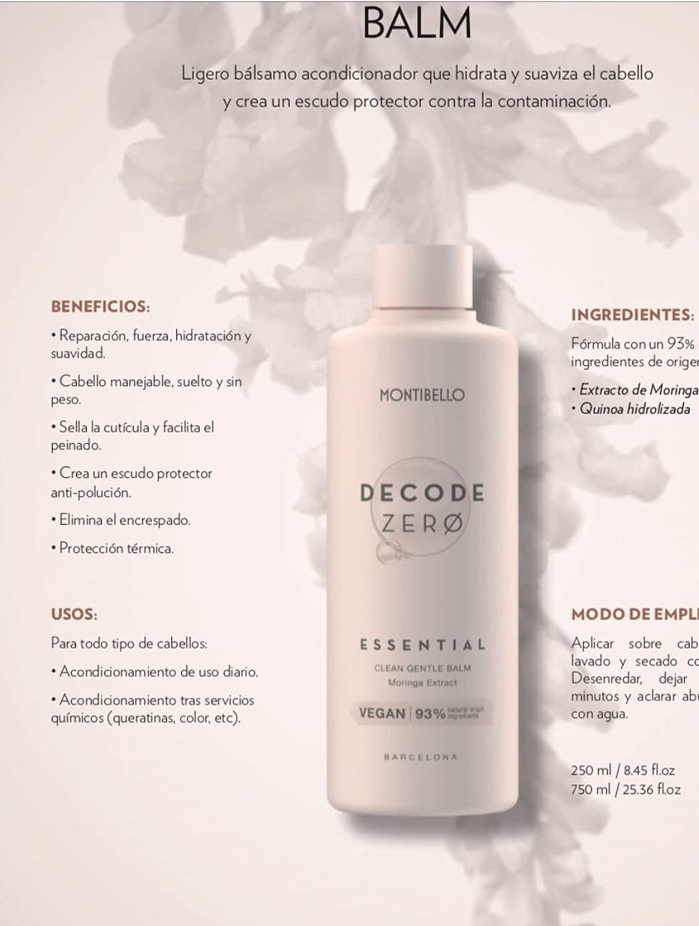 Montibello Decode Zero Essential Balm 250ml