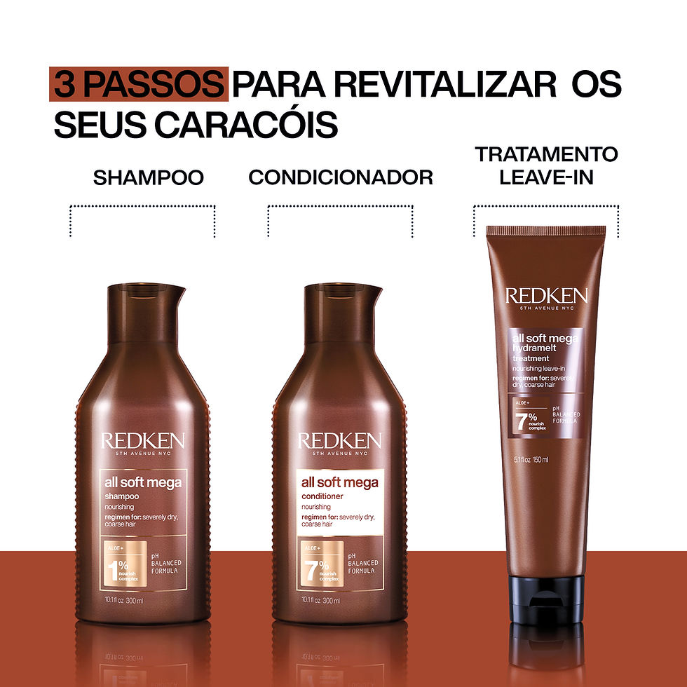 Miniatura: Três passos Redken para revitalizar seus caracóis; Shampoo, Condicionador, Leave-in