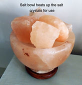 Salt Lamps and Crystals you can use while in my treatment room