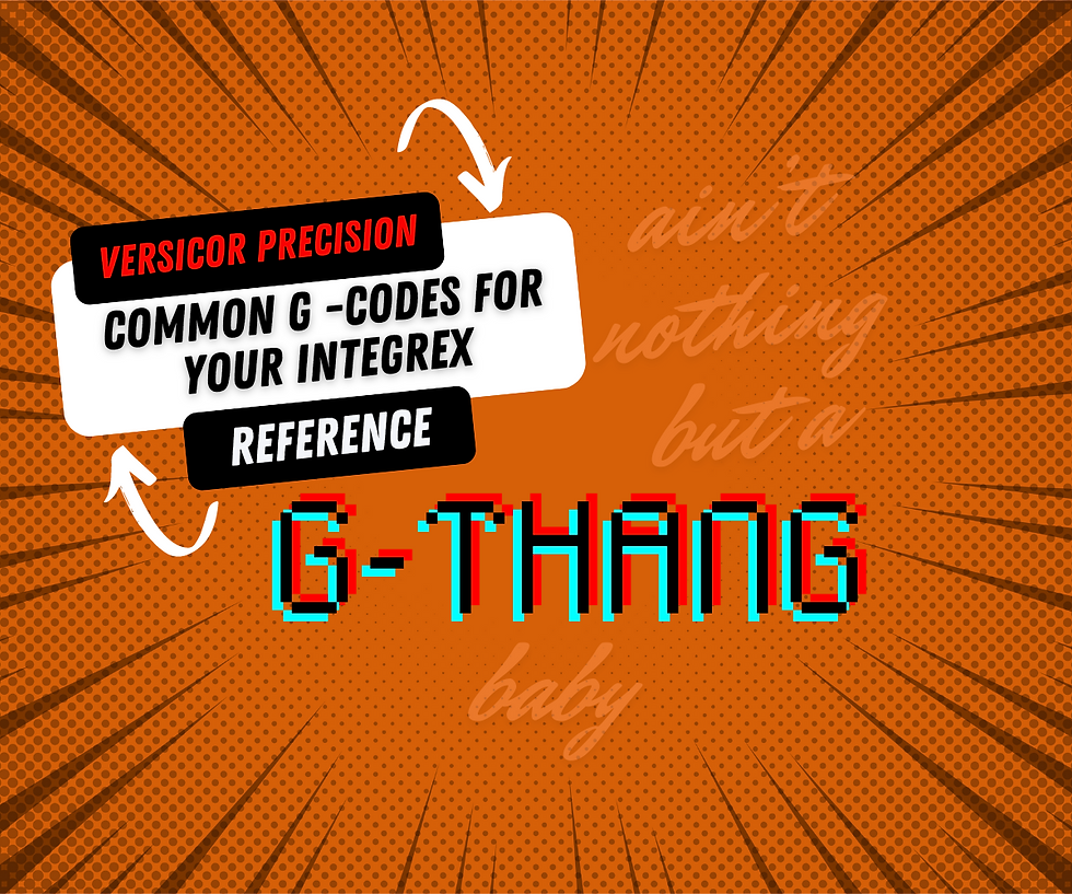 Common G-Codes for Mazak Integrex Machines