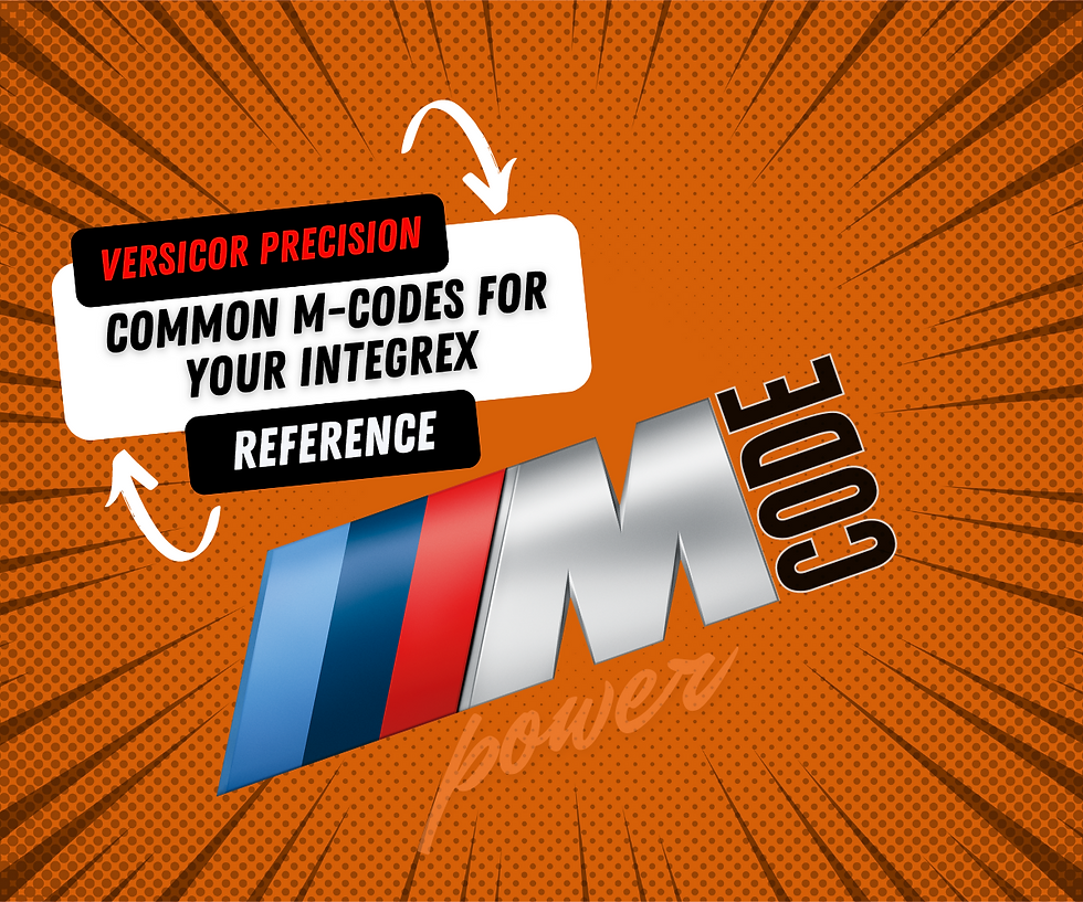 Common M-Codes for Mazak Integrex Machines