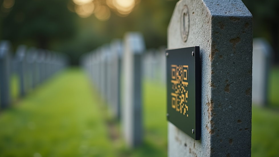 Personalizing Memorials with QR Codes for Gravestones
