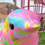 Thumbnail: Colorful Fiberglass Bird - shaped Mall Decor with Painted Finish