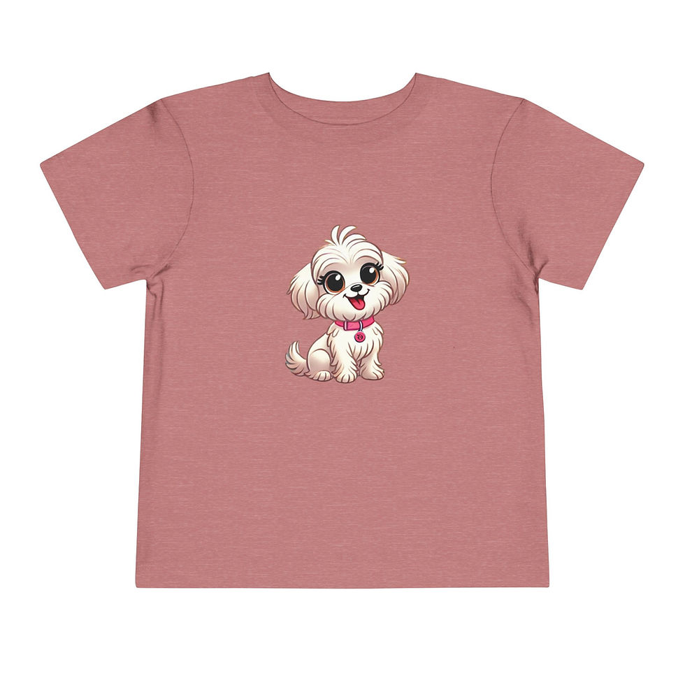 Thumbnail: Doggy -Themed Short Sleeve Tee for Toddlers - Mighty Diver Collection