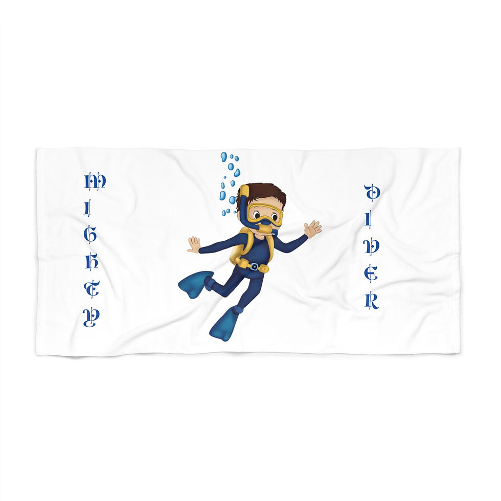 Thumbnail: Beach Towel - Mighty Diver