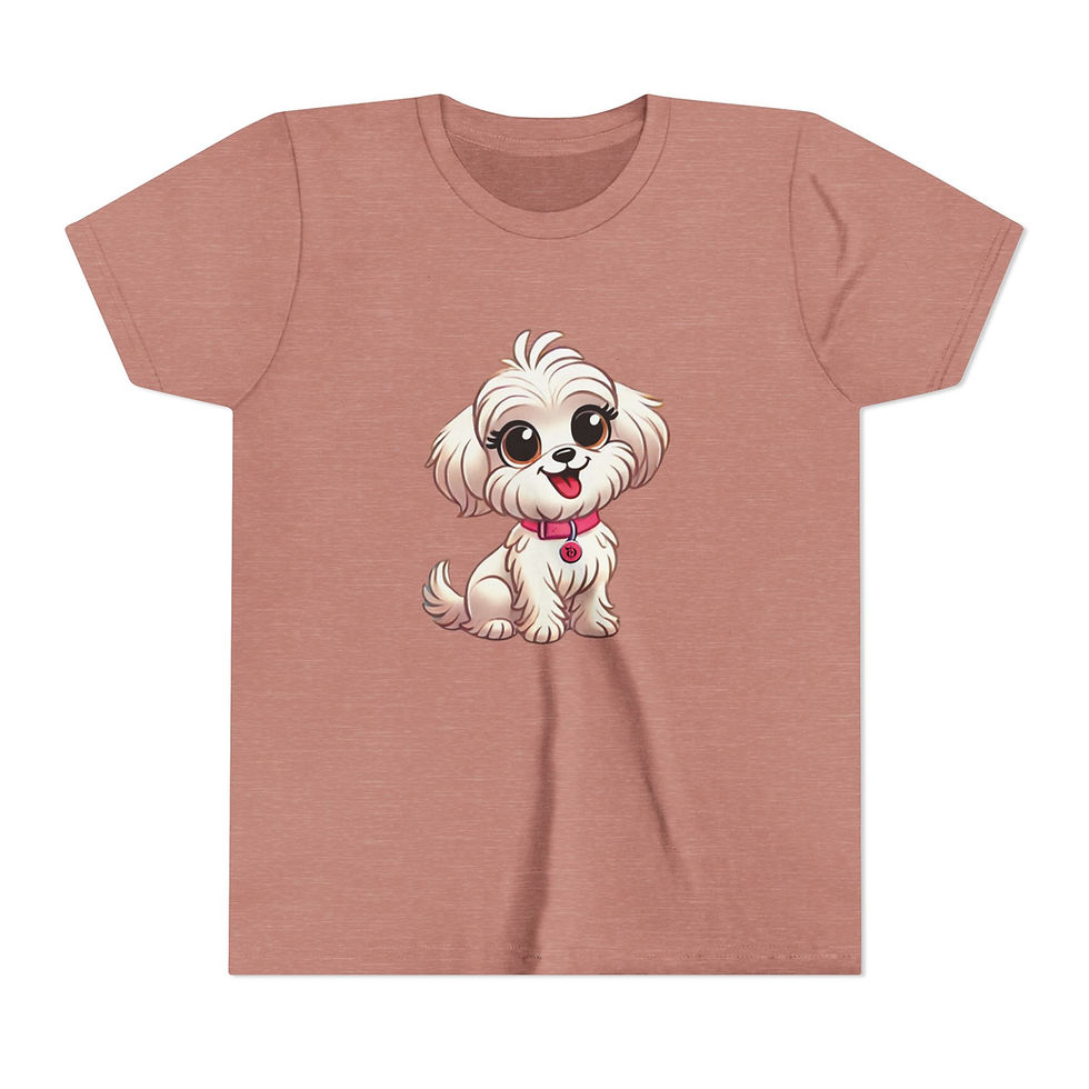 Thumbnail: Cute Puppy Youth Short Sleeve Tee - From Mighty Diver Collection