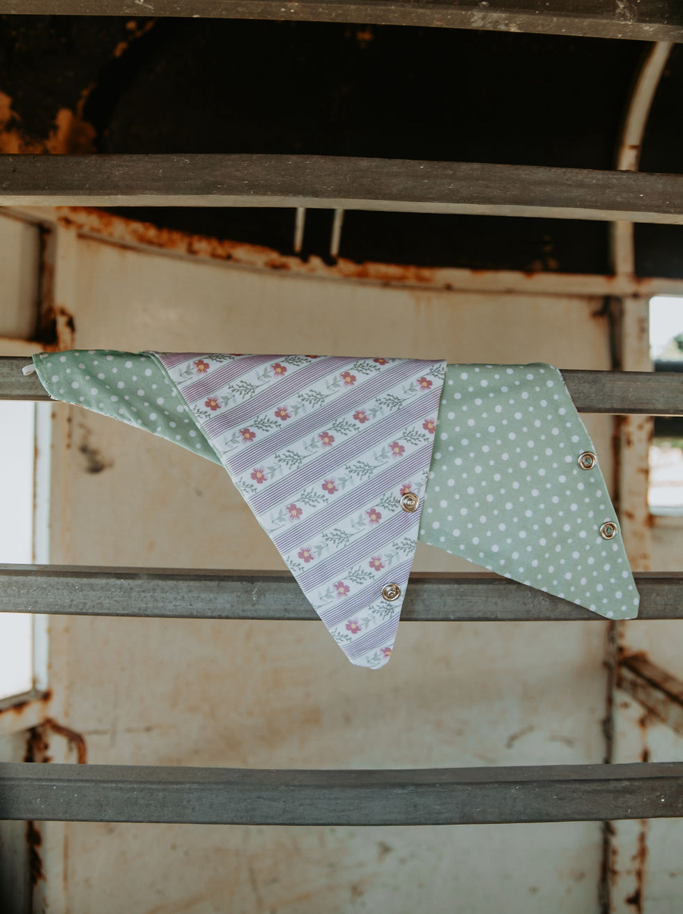 Thumbnail: Neck Scarf- Mint/ Pink Floral