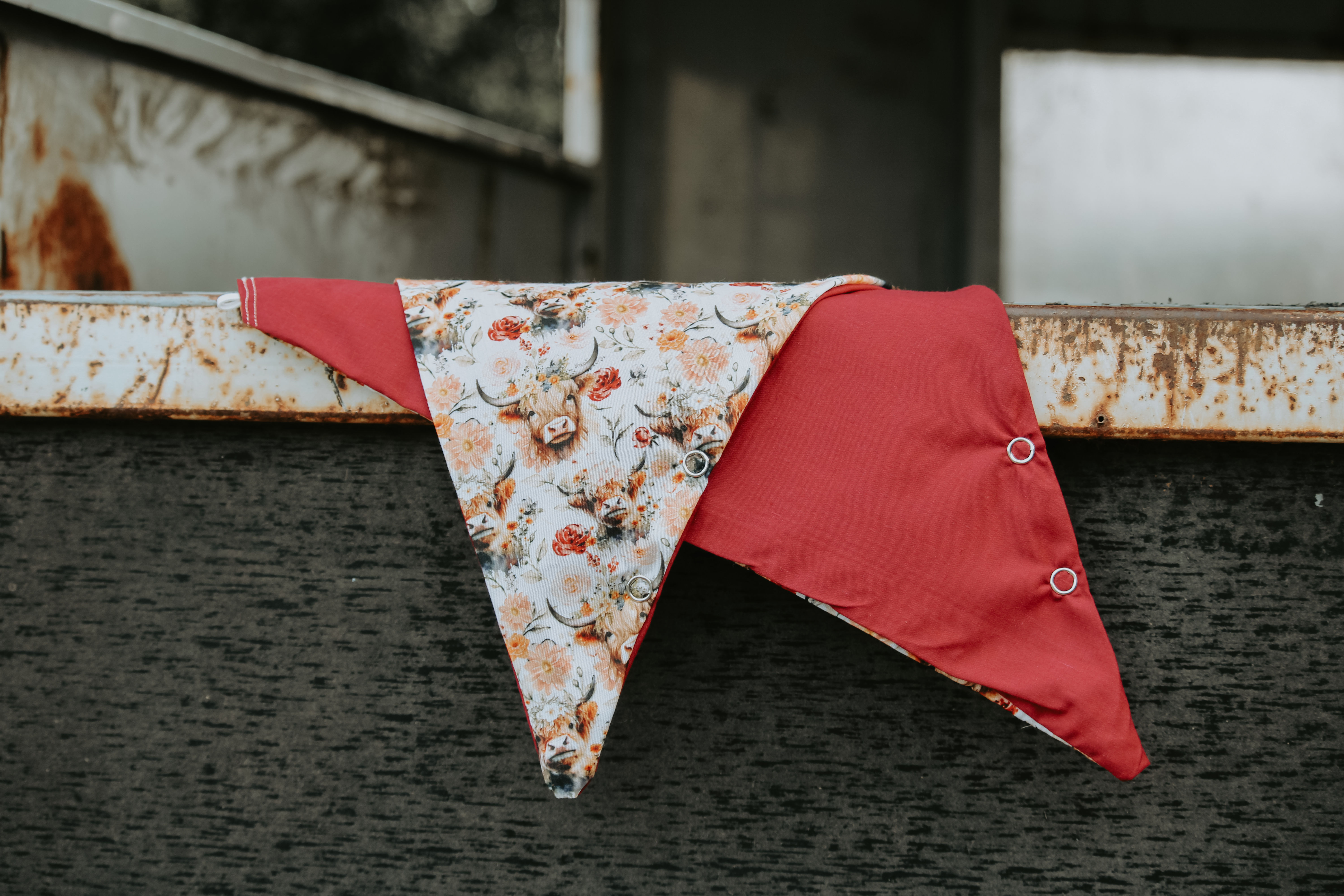 Neck Scarf- Burgundy/ Highland