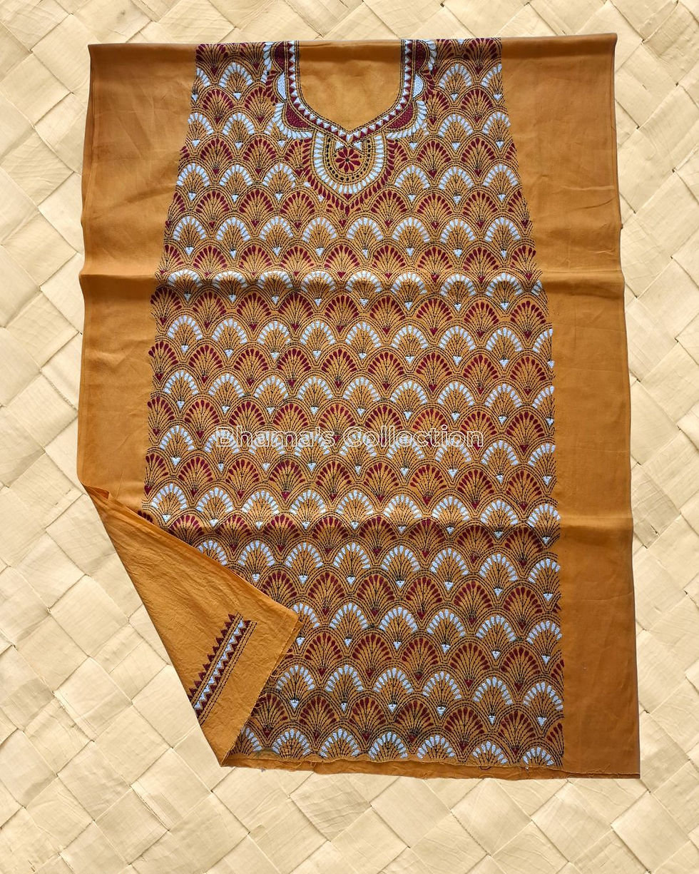 Thumbnail: KANTHA COTTON KURTA MATERIAL