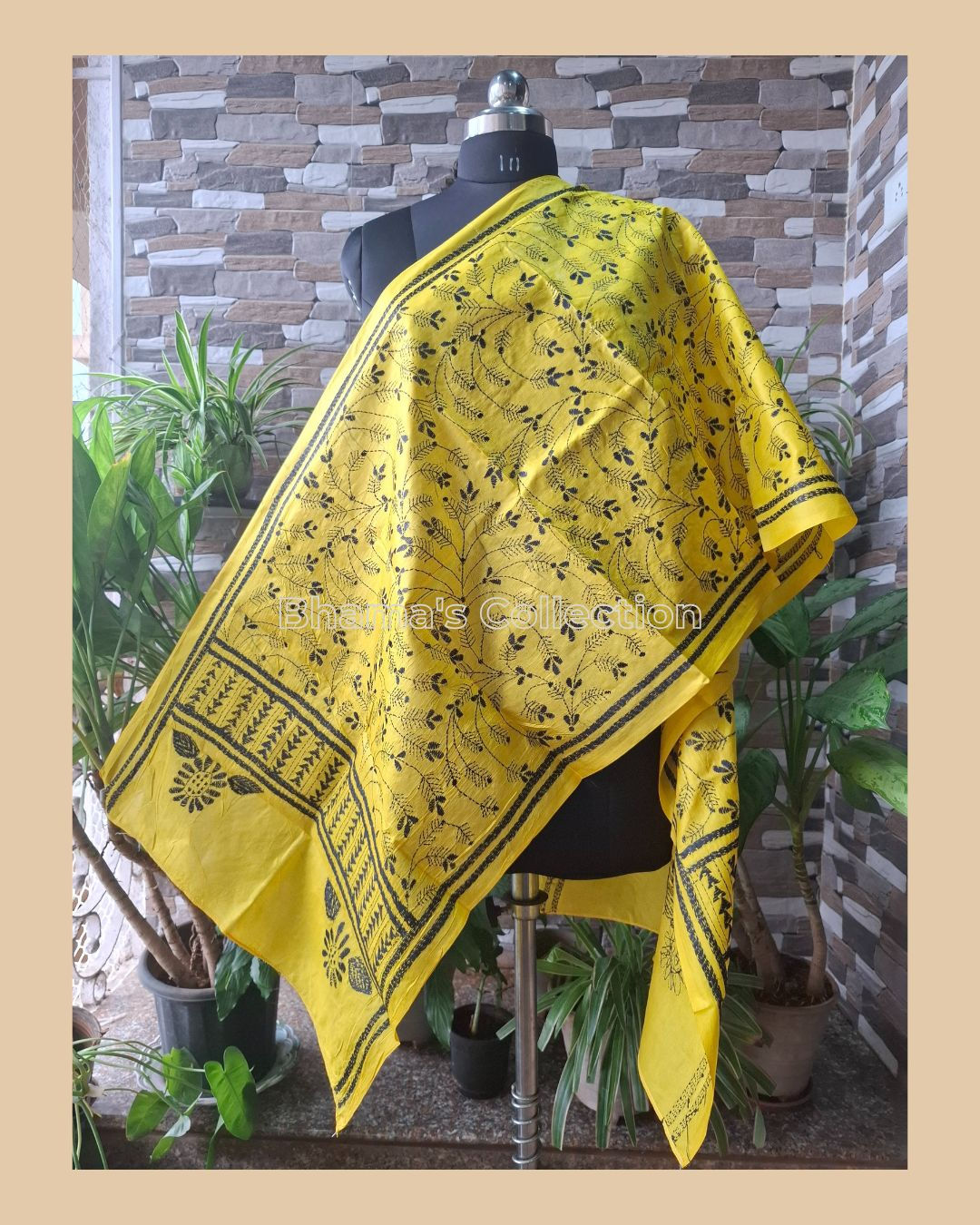 KANTHA BANGALORE SILK STOLE