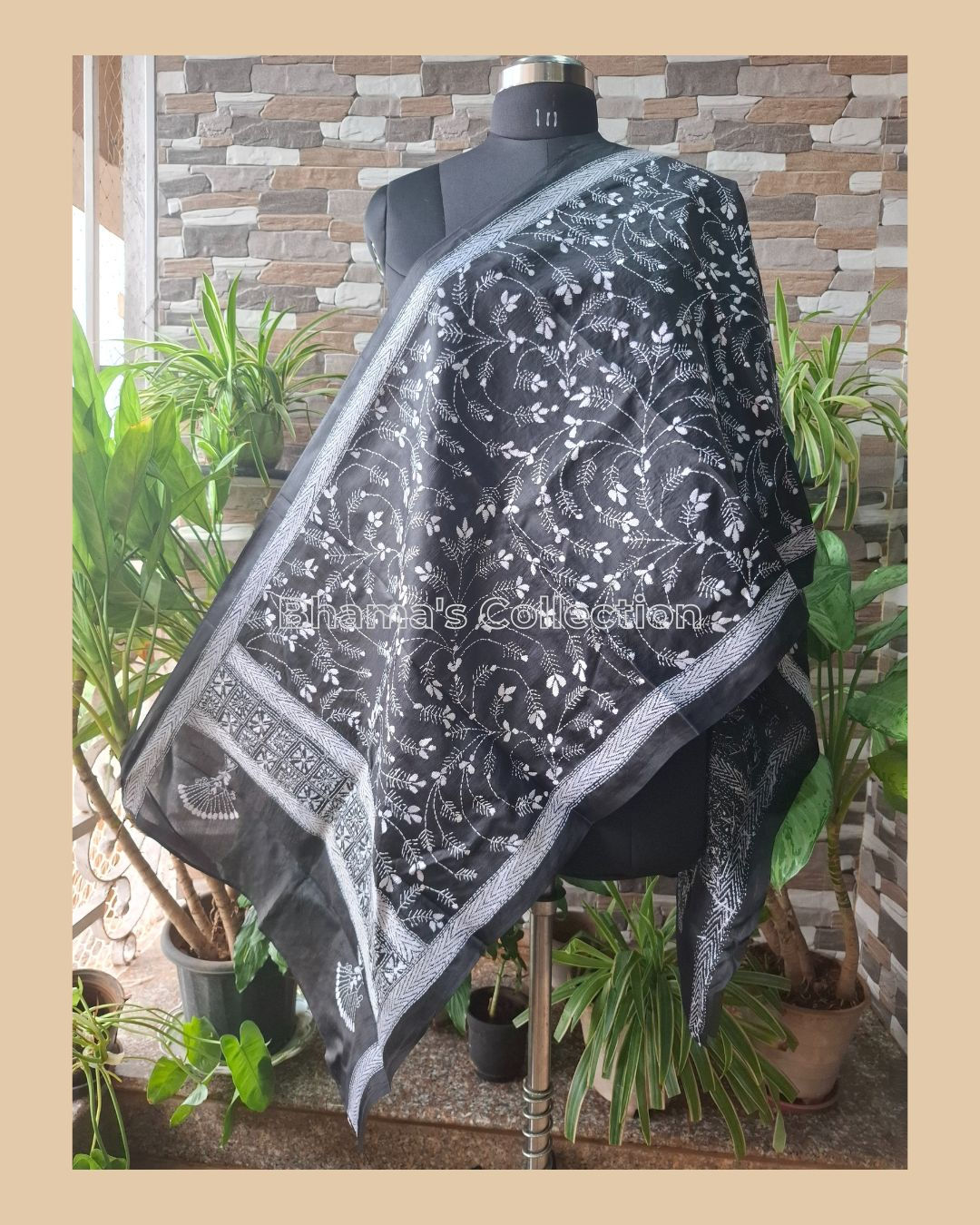 KANTHA BANGALORE SILK STOLE