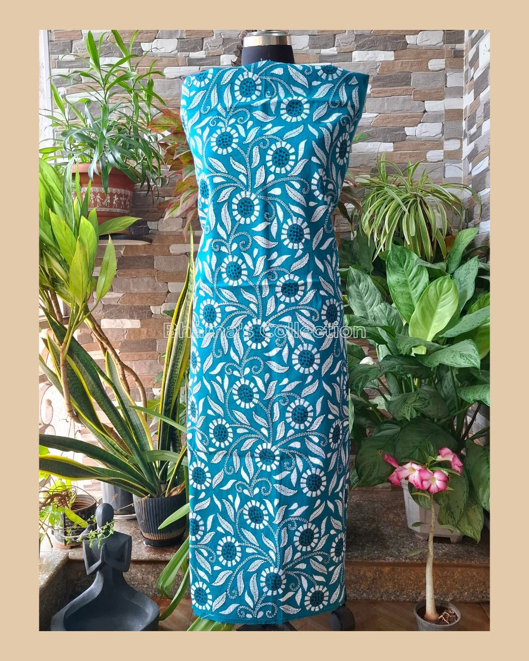 KANTHA COTTON KURTA MATERIAL